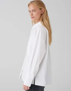 Outlet Basicbluse FAJOMI Loose aus natürlicher Baumwolle Blusen