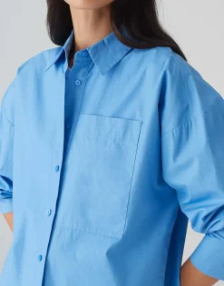 Hot Basicbluse FAJOMI Loose aus natürlicher Baumwolle Blusen