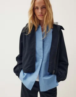 Hot Basicbluse FAJOMI Loose aus natürlicher Baumwolle Blusen