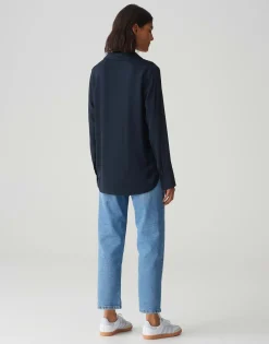 Hot Basicbluse FANGI Regular aus fließender Viskose Blusen