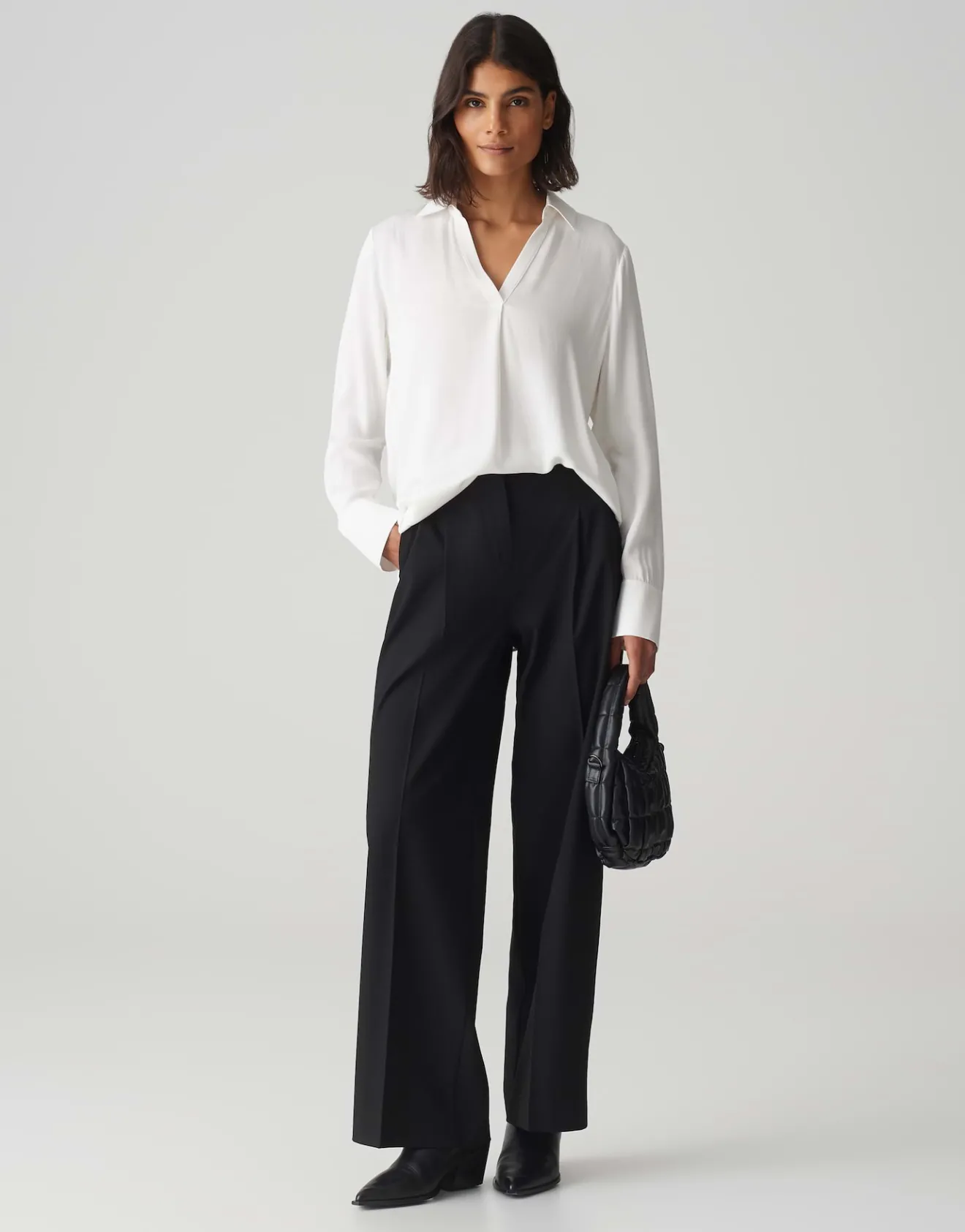 Online Basicbluse FANGI Regular aus fließender Viskose Blusen