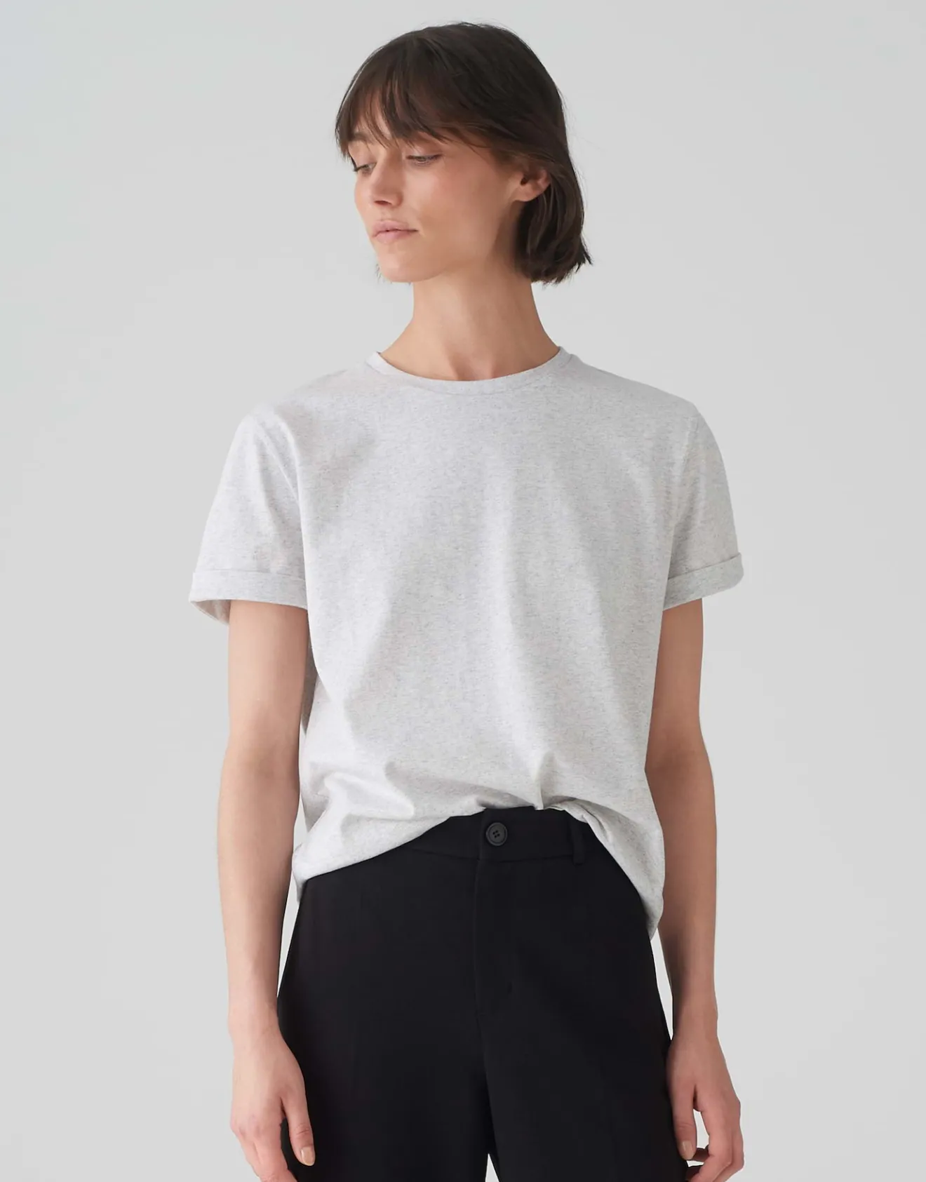Outlet Basicshirt SONZI Regular aus nachhaltiger Baumwolle Basics|Shirts