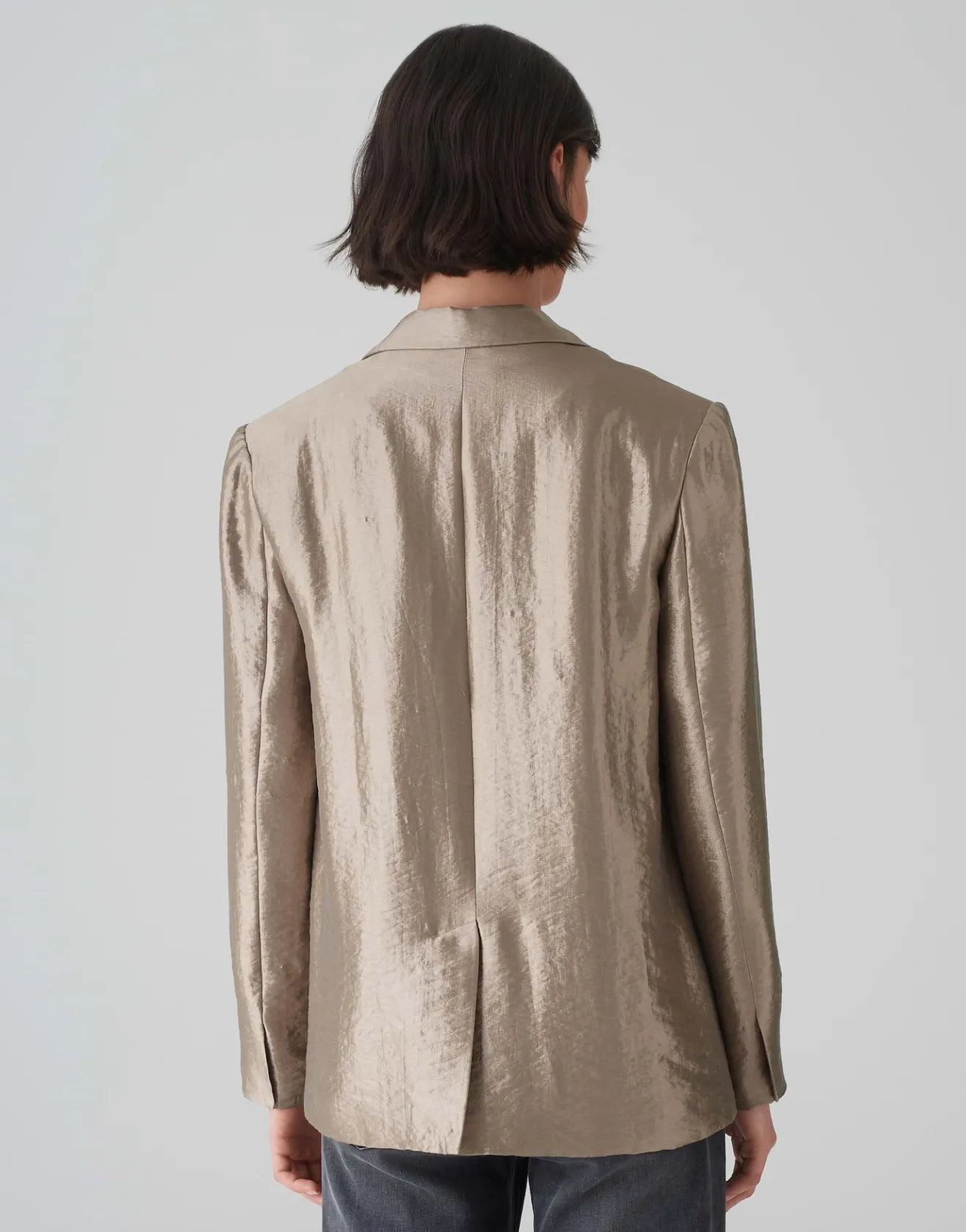 Cheap Blazer JELUNA Regular aus glänzendem Viskose Mix Blazer & Westen