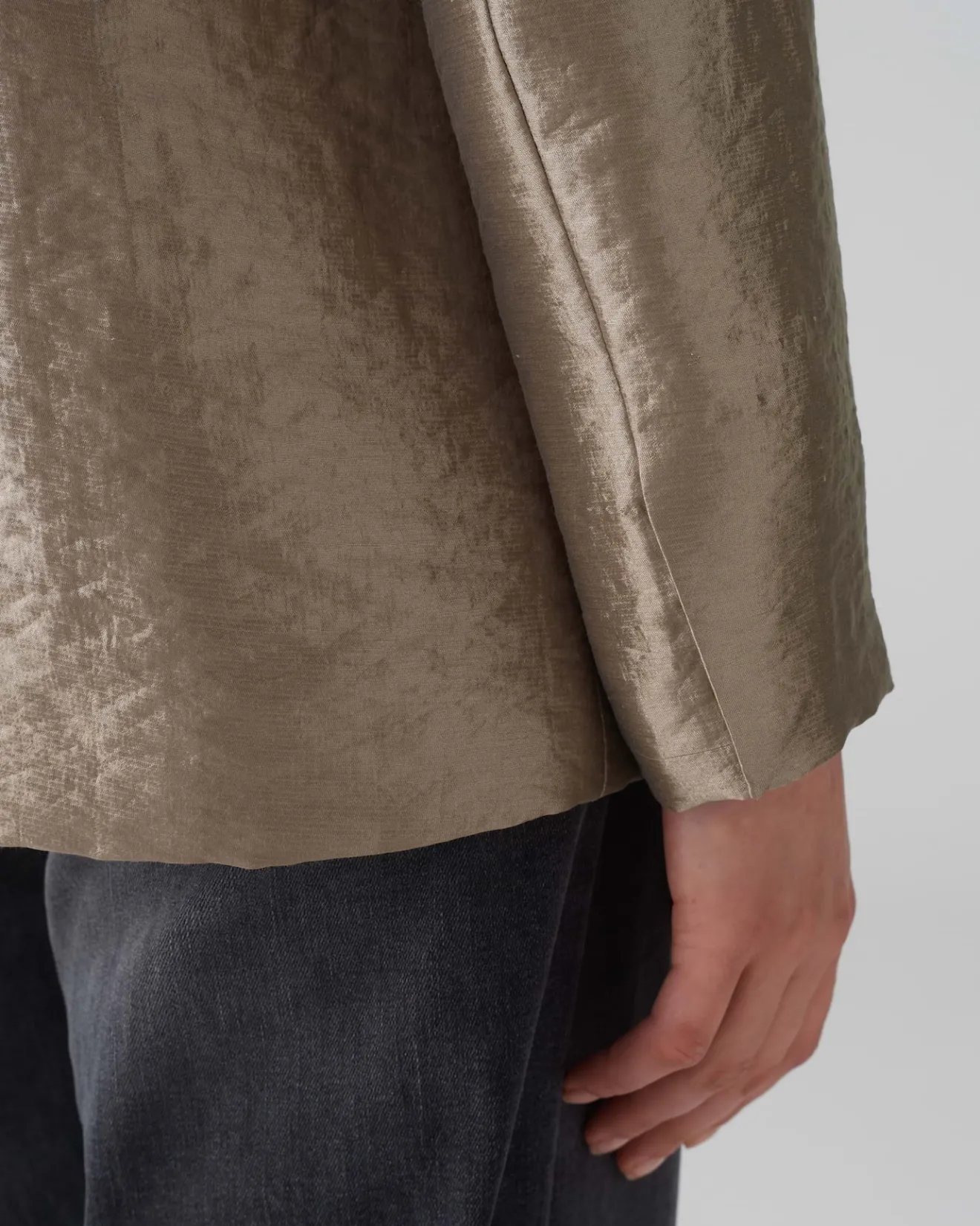 Cheap Blazer JELUNA Regular aus glänzendem Viskose Mix Blazer & Westen