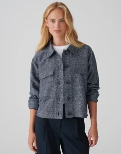 Online Blazerjacke HENO FRESH Boxy Fit aus Viskose Mix Jacken & Mäntel