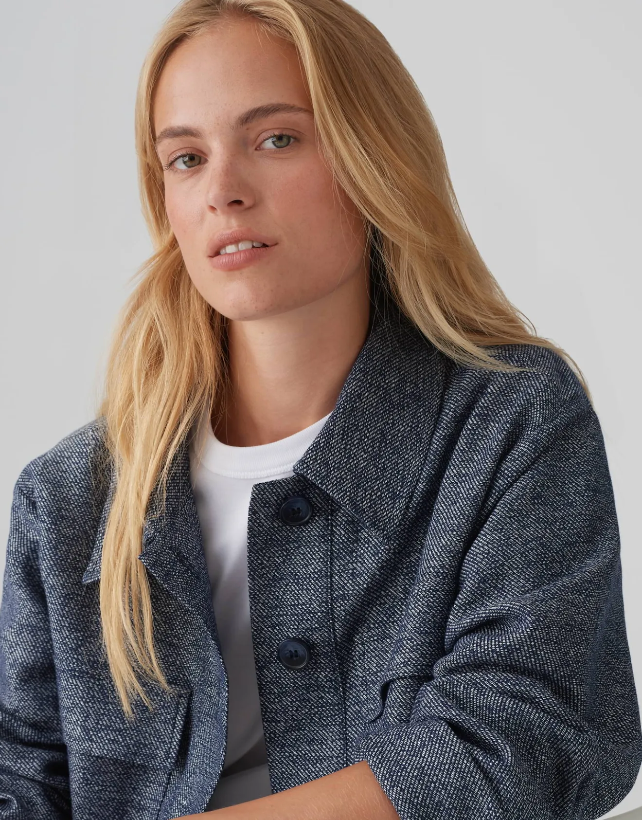 Online Blazerjacke HENO FRESH Boxy Fit aus Viskose Mix Jacken & Mäntel