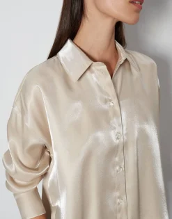 Online Boxybluse ZOLDA Loose aus schimmerndem Viskose Mix Blusen