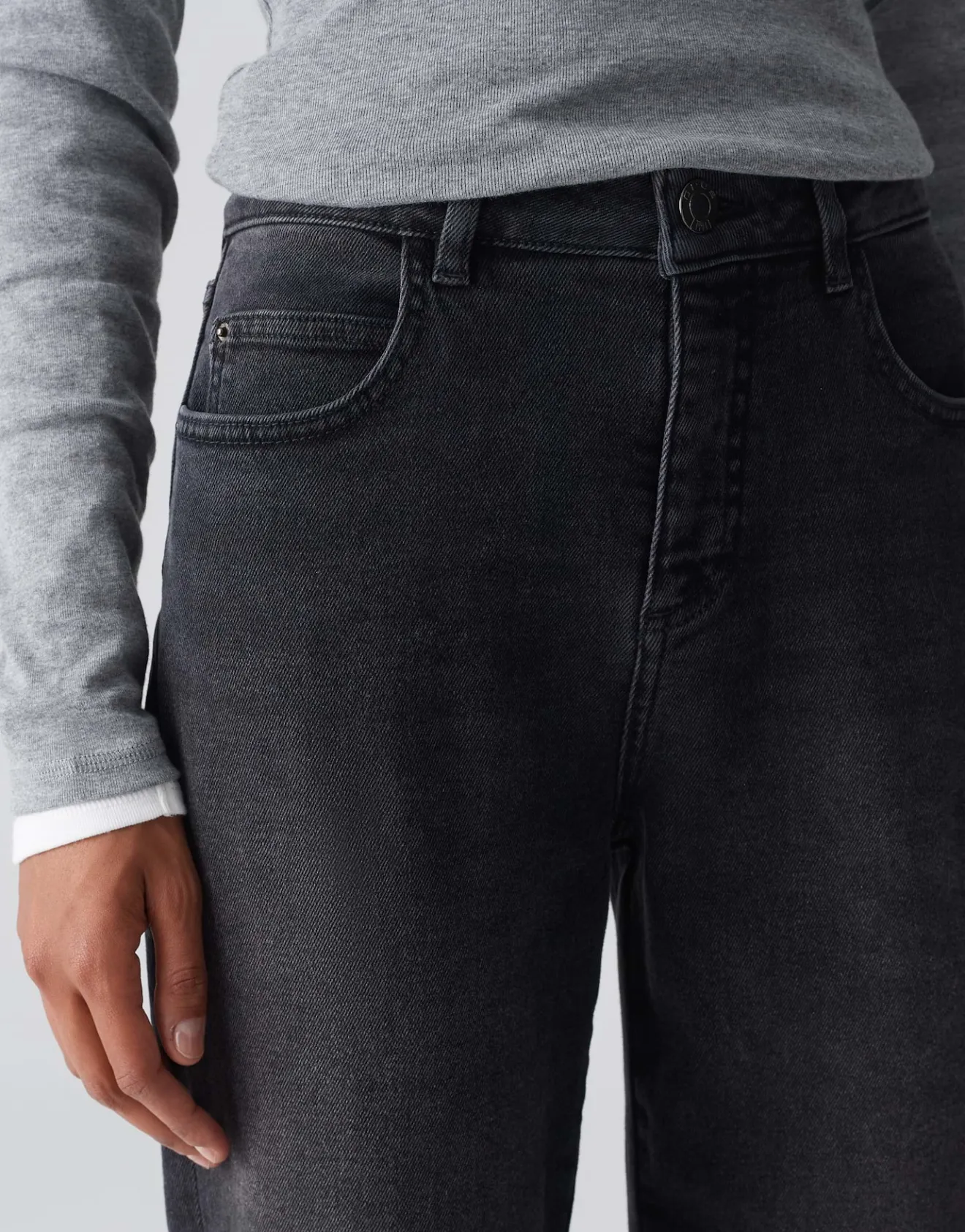 Discount Boyfriend Jeans LANI DARK Mid Rise mit Stretch Jeans