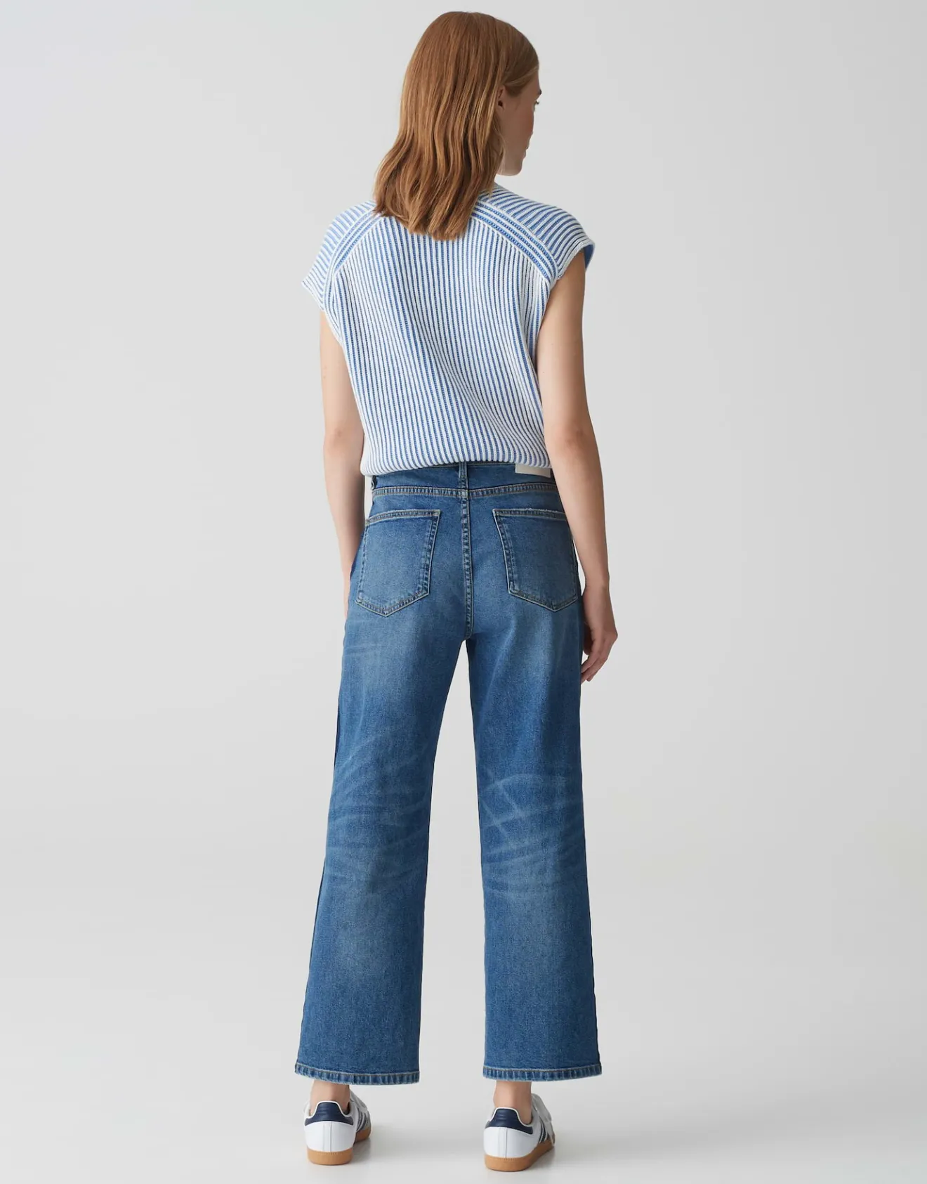 Discount Boyfriend Jeans LANI STRIPE Mid Rise mit Stretch Jeans
