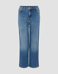 Discount Boyfriend Jeans LANI STRIPE Mid Rise mit Stretch Jeans