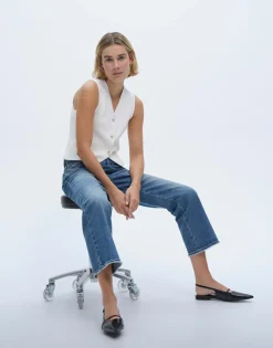 Discount Boyfriend Jeans LANI TWIST Mid Rise aus BCI Cotton Mix Jeans
