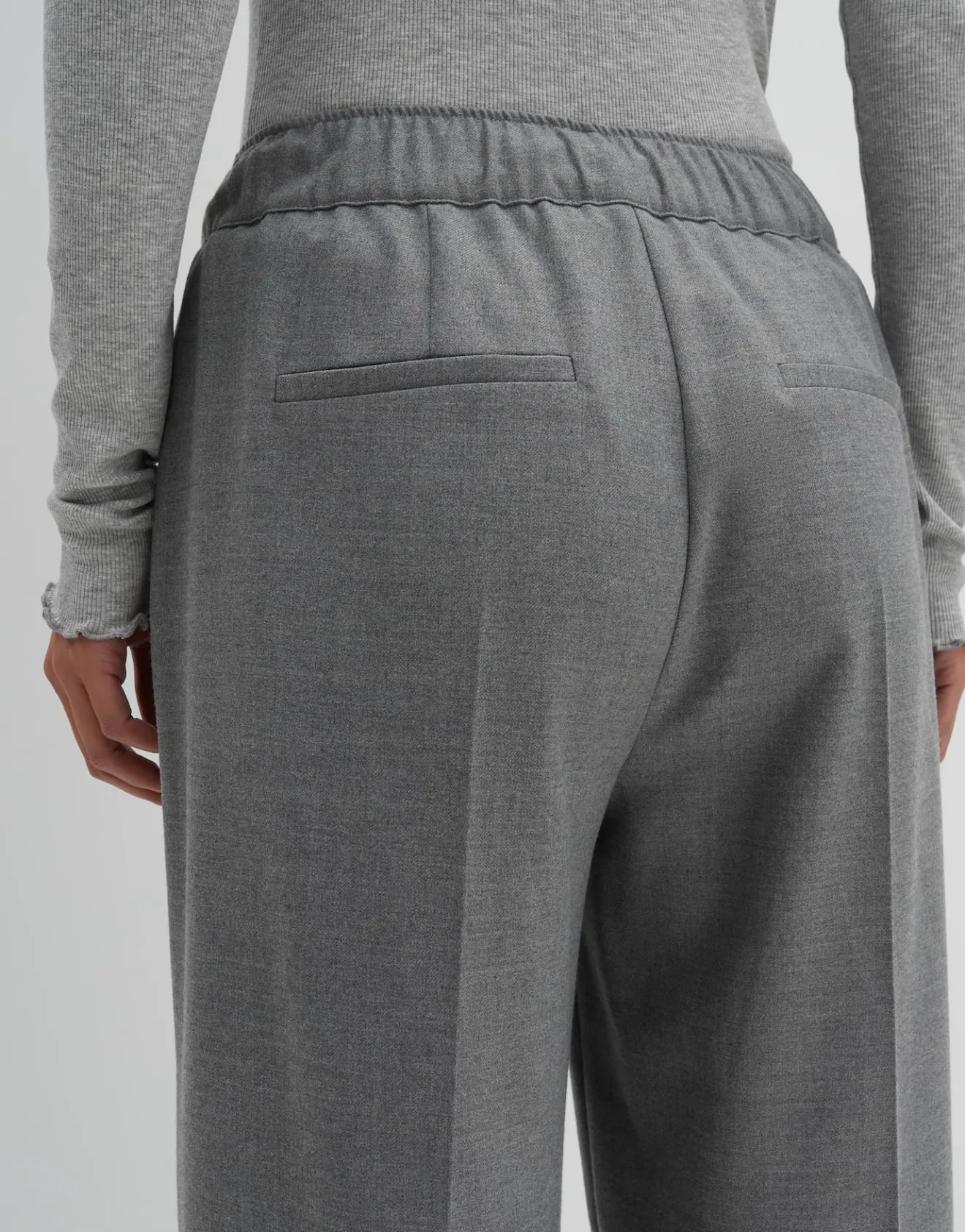 Hot Businesshose CANDRA Wide in weicher Flanell Optik Hosen
