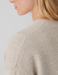 Best Sale Cardigan DAMETTA Loose mit Glitzer Details Strick