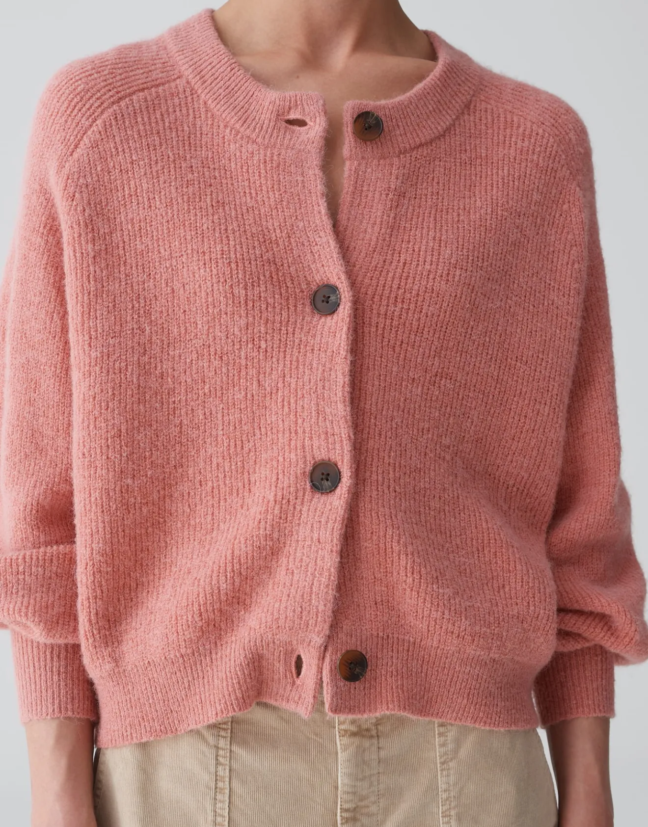 New Cardigan DORTY Boxy Fit aus Woll-Alpaka-Mix Strick