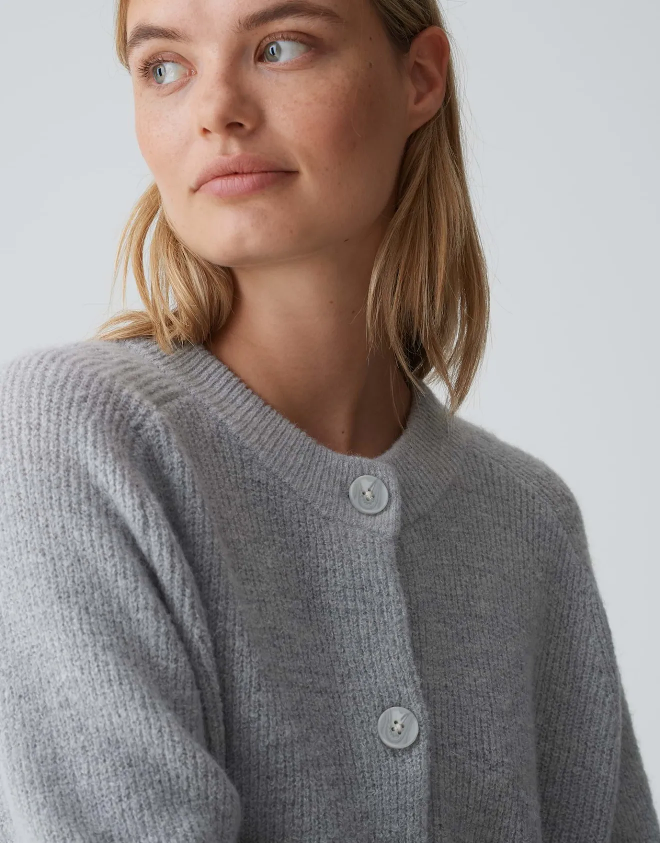 Online Cardigan DORTY Boxy Fit aus Woll-Alpaka-Mix Strick