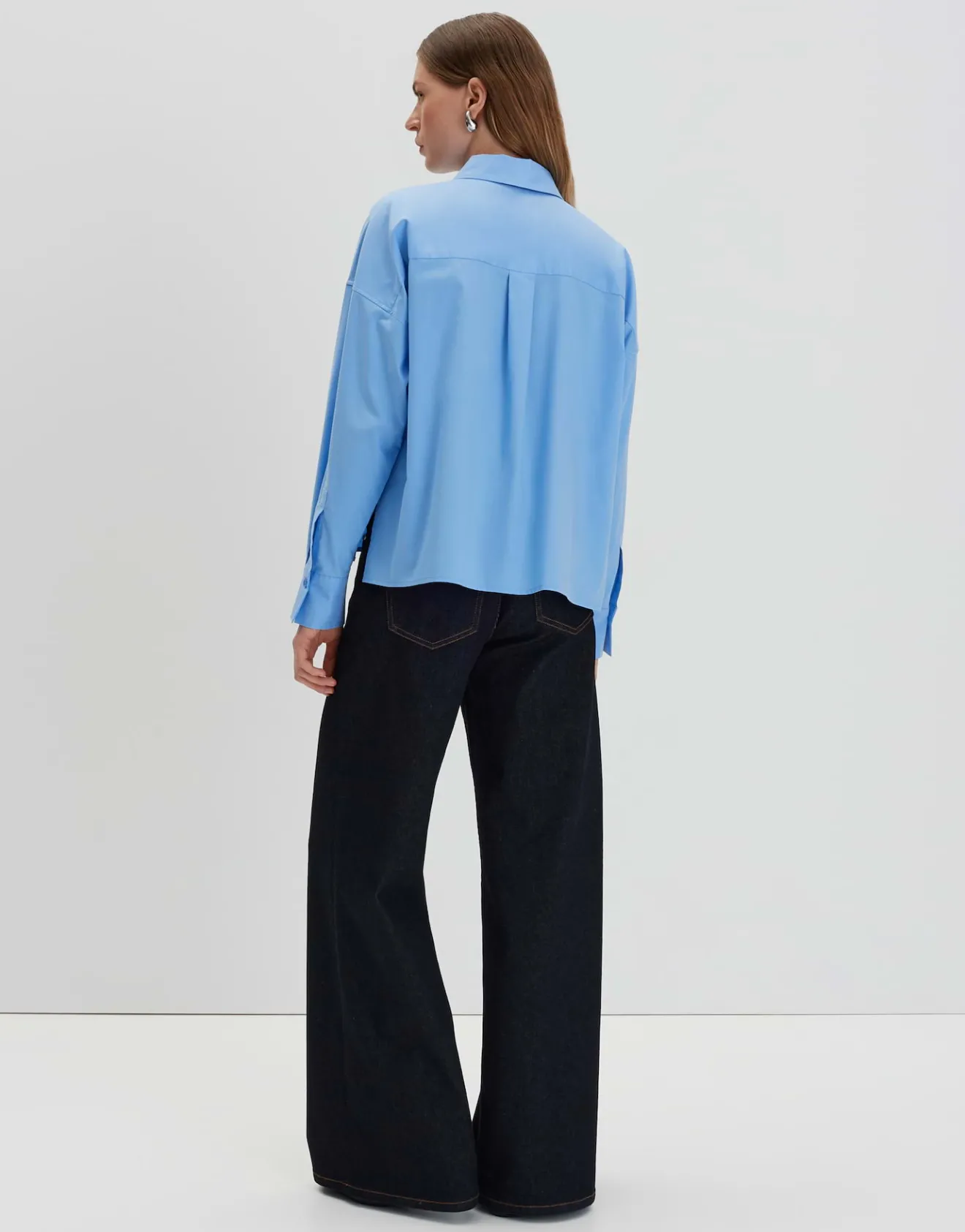 Best Sale Cropped Bluse ZOPPA DETAIL Loose aus nachhaltiger Baumwolle Blusen