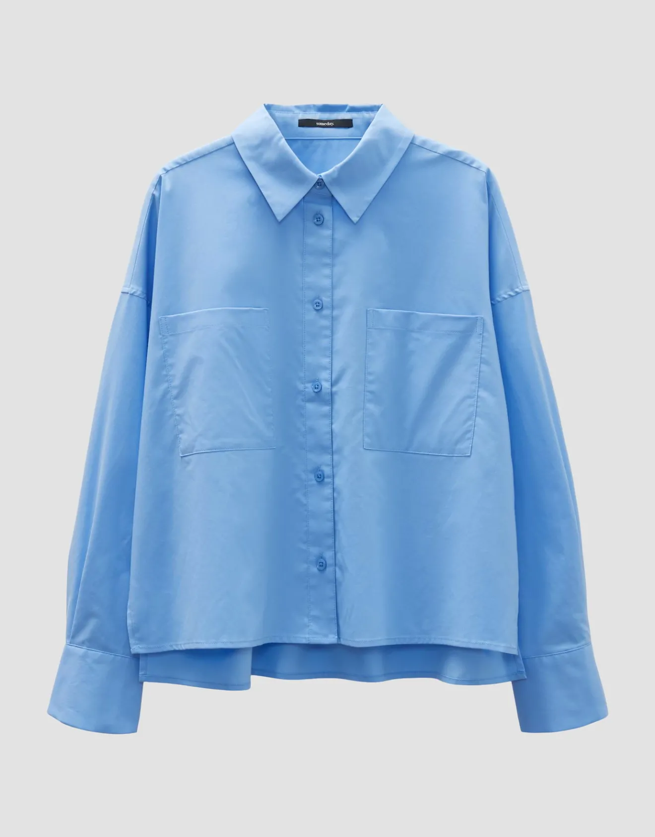 Best Sale Cropped Bluse ZOPPA DETAIL Loose aus nachhaltiger Baumwolle Blusen