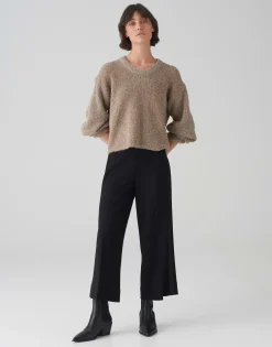 Store Culotte MISHA SATIN Wide mit glänzendem Galonstreifen Hosen