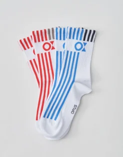 Outlet Doppelpack-Socken YALFA MULTIPACK aus Organic Cotton Mix Accessoires