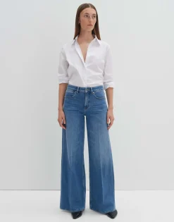Flash Sale Extra Wide Leg Jeans CELLMA PALAZZO Mid Rise aus BCI Cotton Mix Jeans