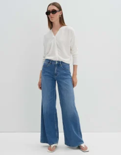 Flash Sale Extra Wide Leg Jeans CELLMA PALAZZO Mid Rise aus BCI Cotton Mix Jeans