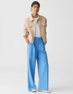 Online Extra Wide Leg Pants MAIGA PALAZZO aus Twill-Ware Hosen