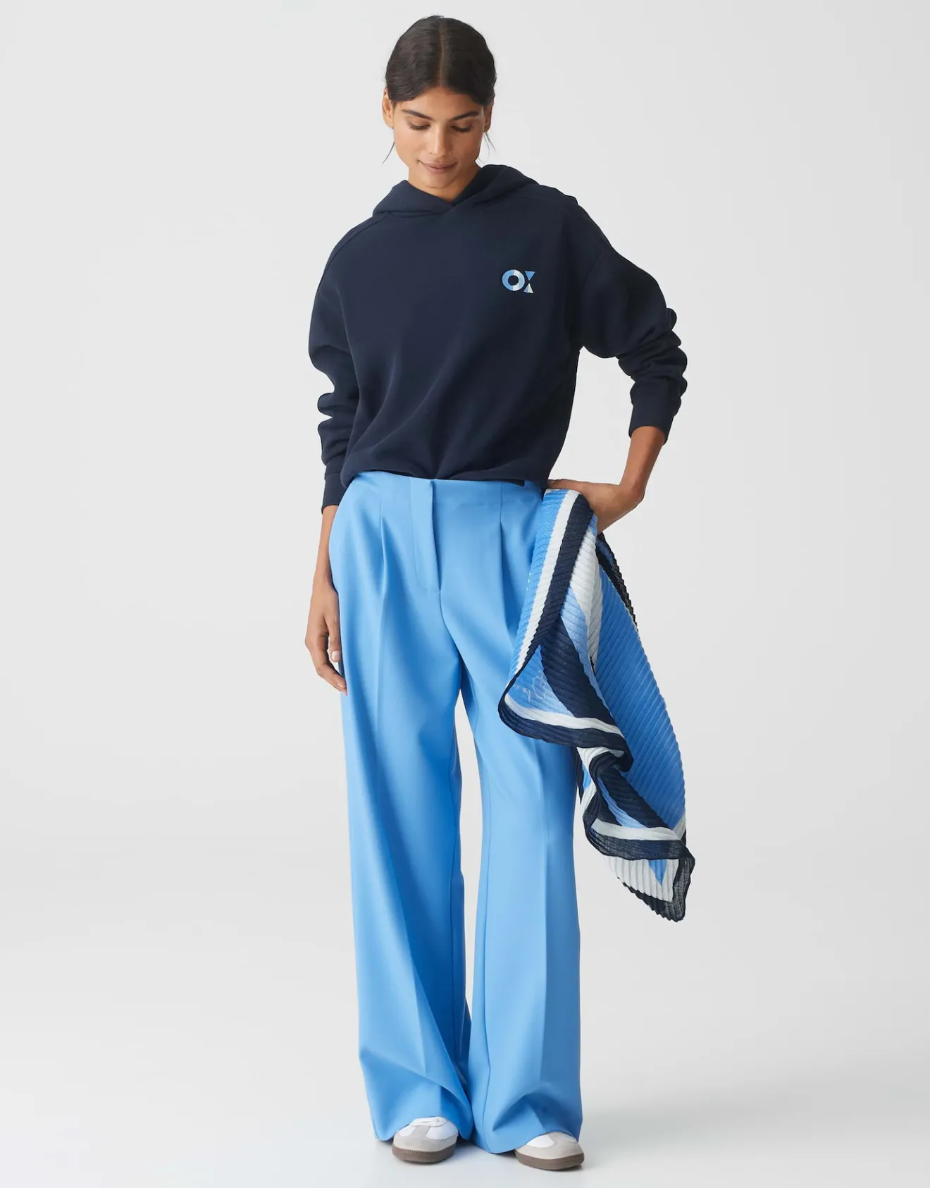 Online Extra Wide Leg Pants MAIGA PALAZZO aus Twill-Ware Hosen