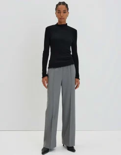 Outlet Feines Rippshirt KINARA Slim aus nachhaltigem Viskose Mix Shirts|Basics