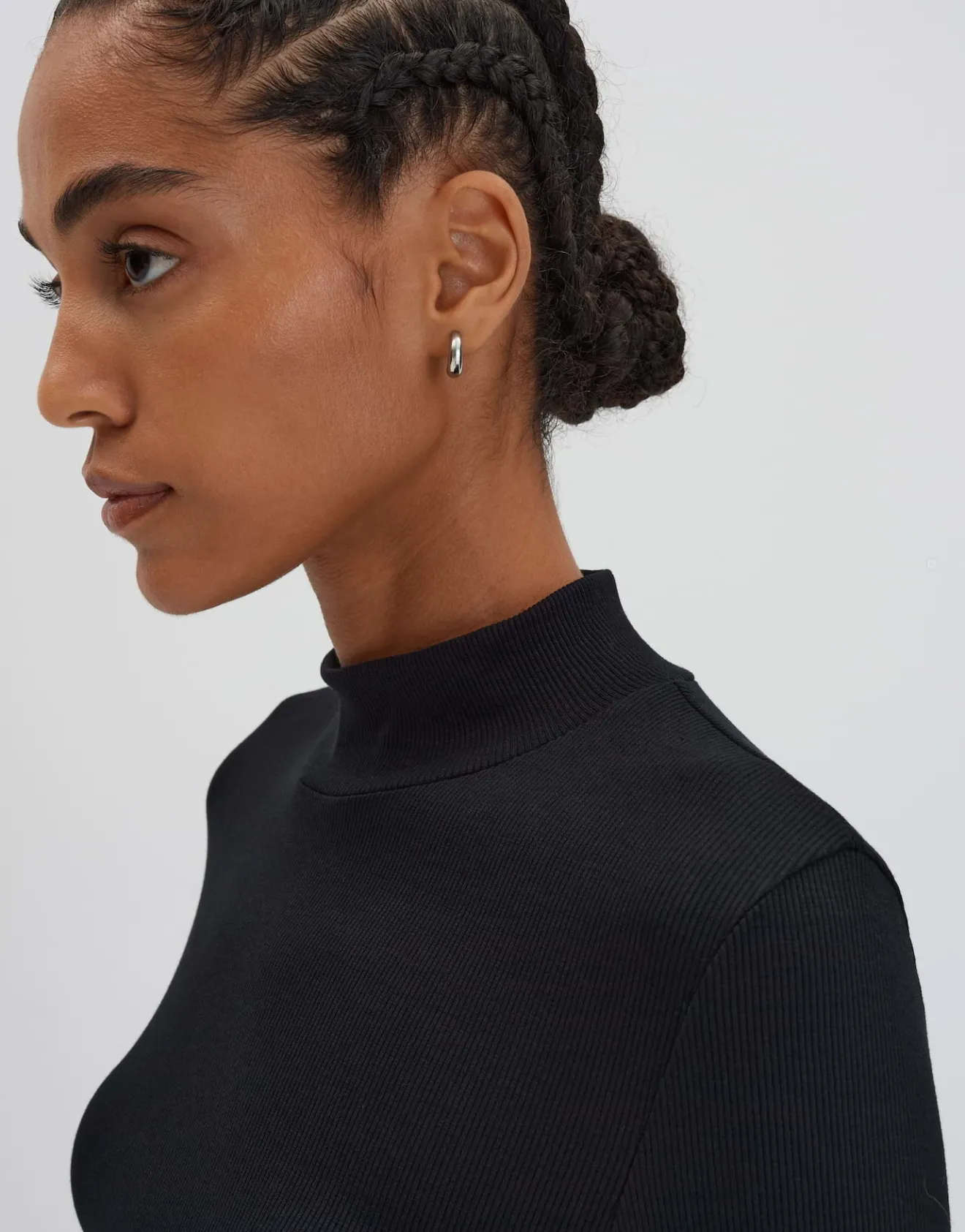 Outlet Feines Rippshirt KINARA Slim aus nachhaltigem Viskose Mix Shirts|Basics