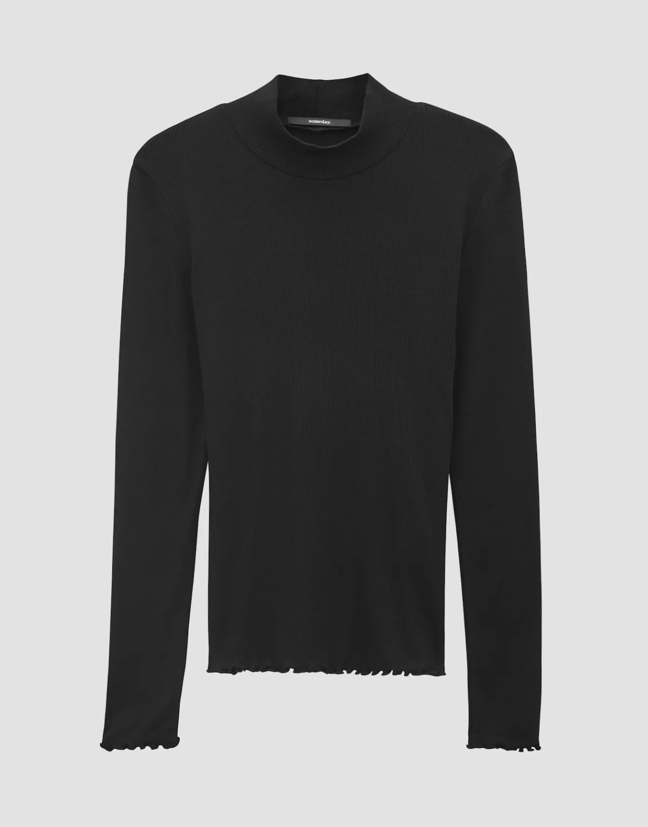 Outlet Feines Rippshirt KINARA Slim aus nachhaltigem Viskose Mix Shirts|Basics