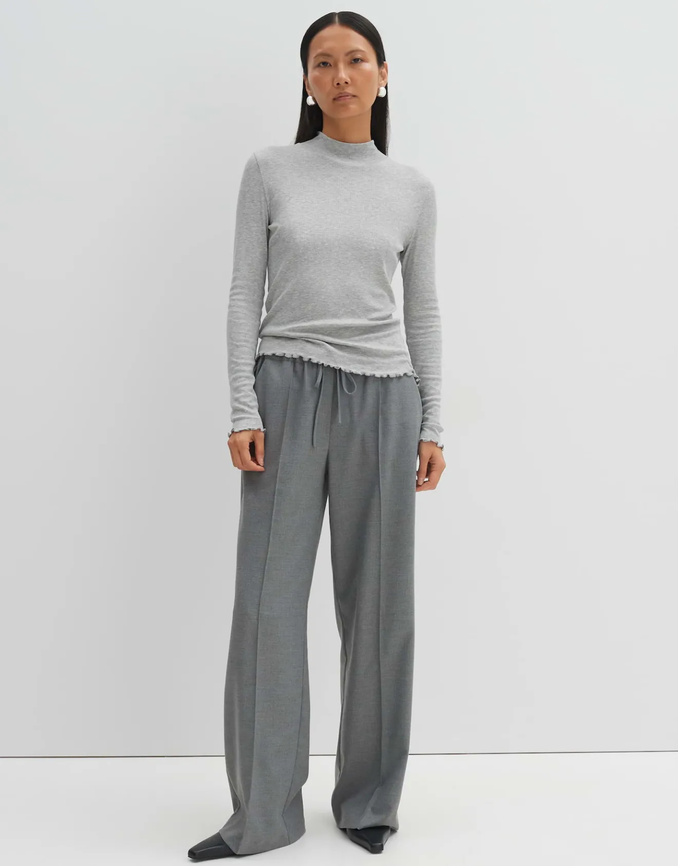 Flash Sale Feines Rippshirt KINARA Slim aus nachhaltigem Viskose Mix Basics|Shirts