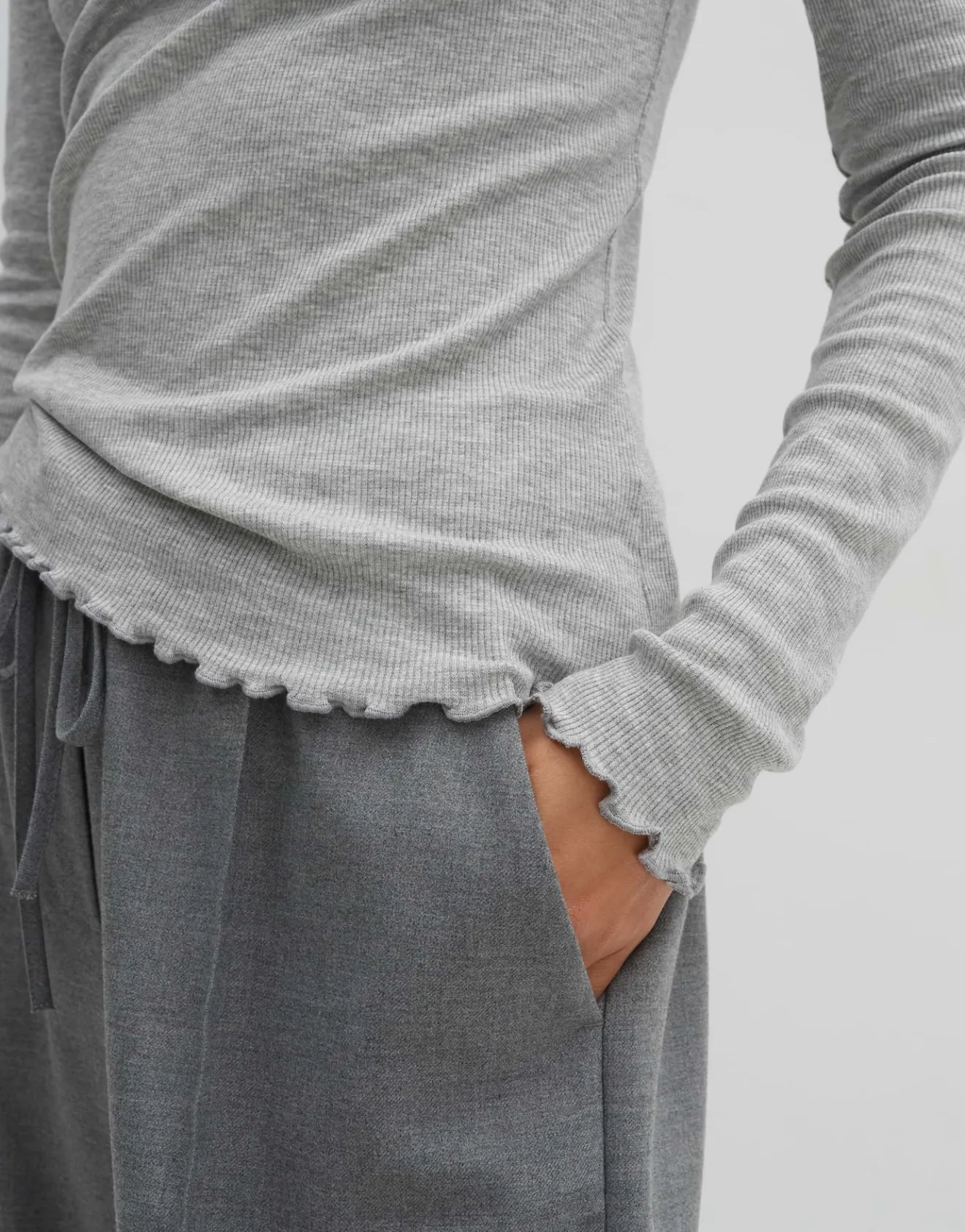 Flash Sale Feines Rippshirt KINARA Slim aus nachhaltigem Viskose Mix Basics|Shirts