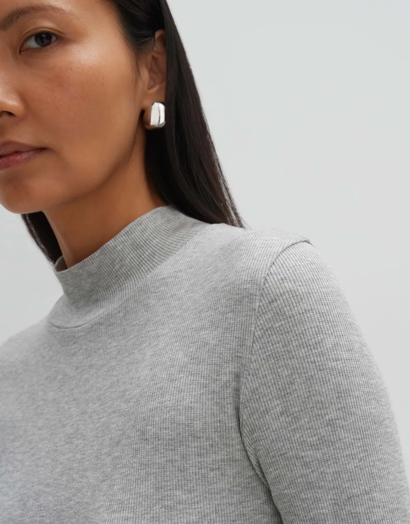 Flash Sale Feines Rippshirt KINARA Slim aus nachhaltigem Viskose Mix Basics|Shirts