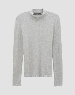 Flash Sale Feines Rippshirt KINARA Slim aus nachhaltigem Viskose Mix Basics|Shirts