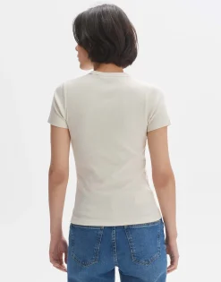 Hot Feines Rippshirt SAMUNA Slim aus BCI Cotton Mix Basics|Shirts