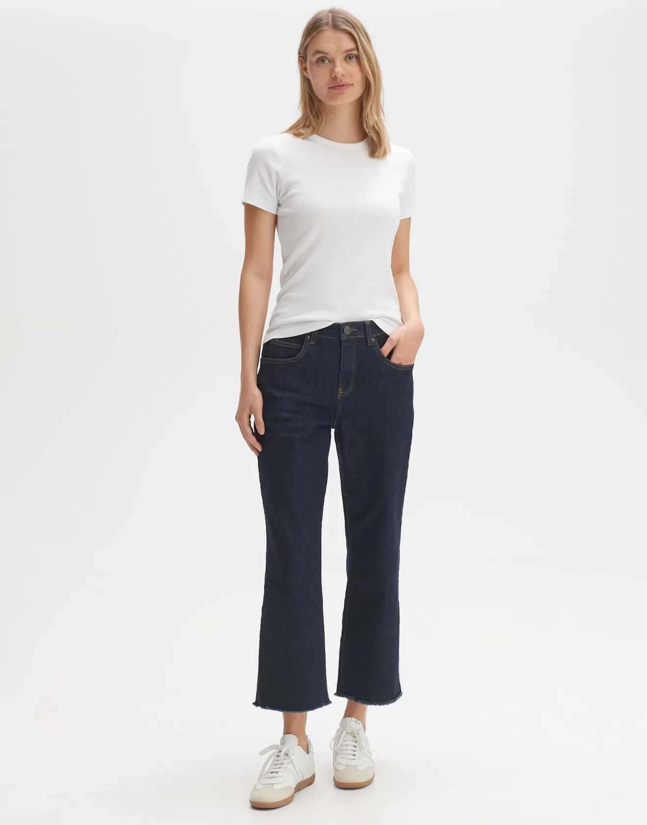 Cheap Feines Rippshirt SAMUNA Slim aus BCI Cotton Mix Basics|Shirts