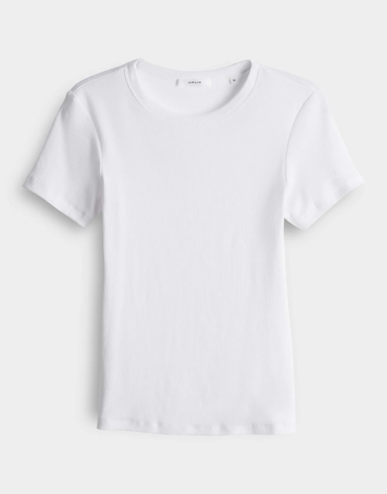 Cheap Feines Rippshirt SAMUNA Slim aus BCI Cotton Mix Basics|Shirts