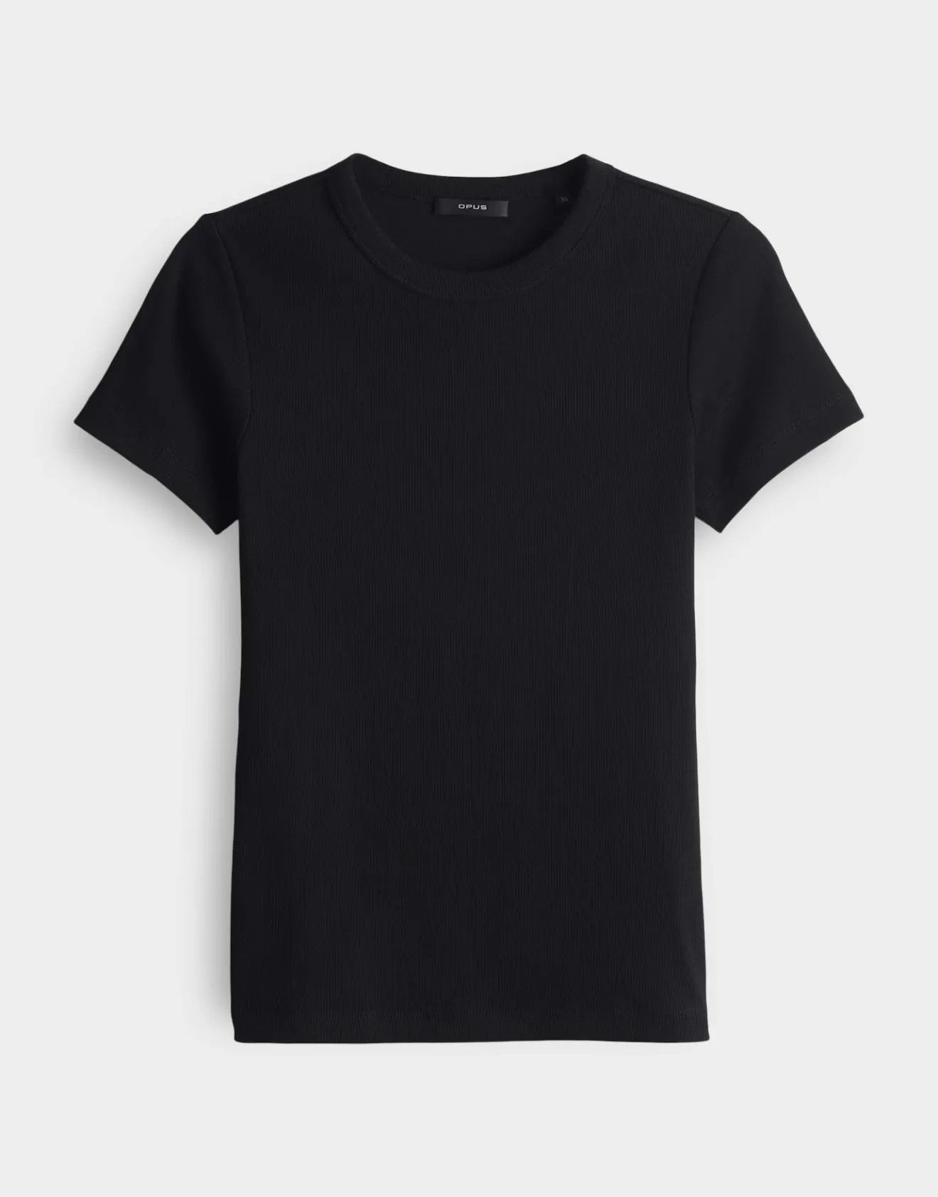 New Feines Rippshirt SAMUNA Slim aus BCI Cotton Mix Basics|Shirts