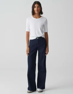 Cheap Feines Rippshirt SUSTAFA Slim aus BCI Cotton Mix Basics|Shirts