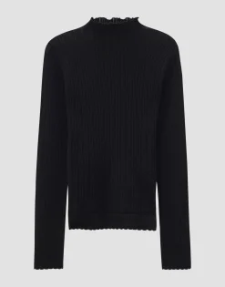 Best Sale Figurbetonter Strickpullover TAYELI mit Ajourmuster Strick