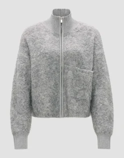 Shop Flauschige Strickjacke DARILA Loose mit Wolle Strick