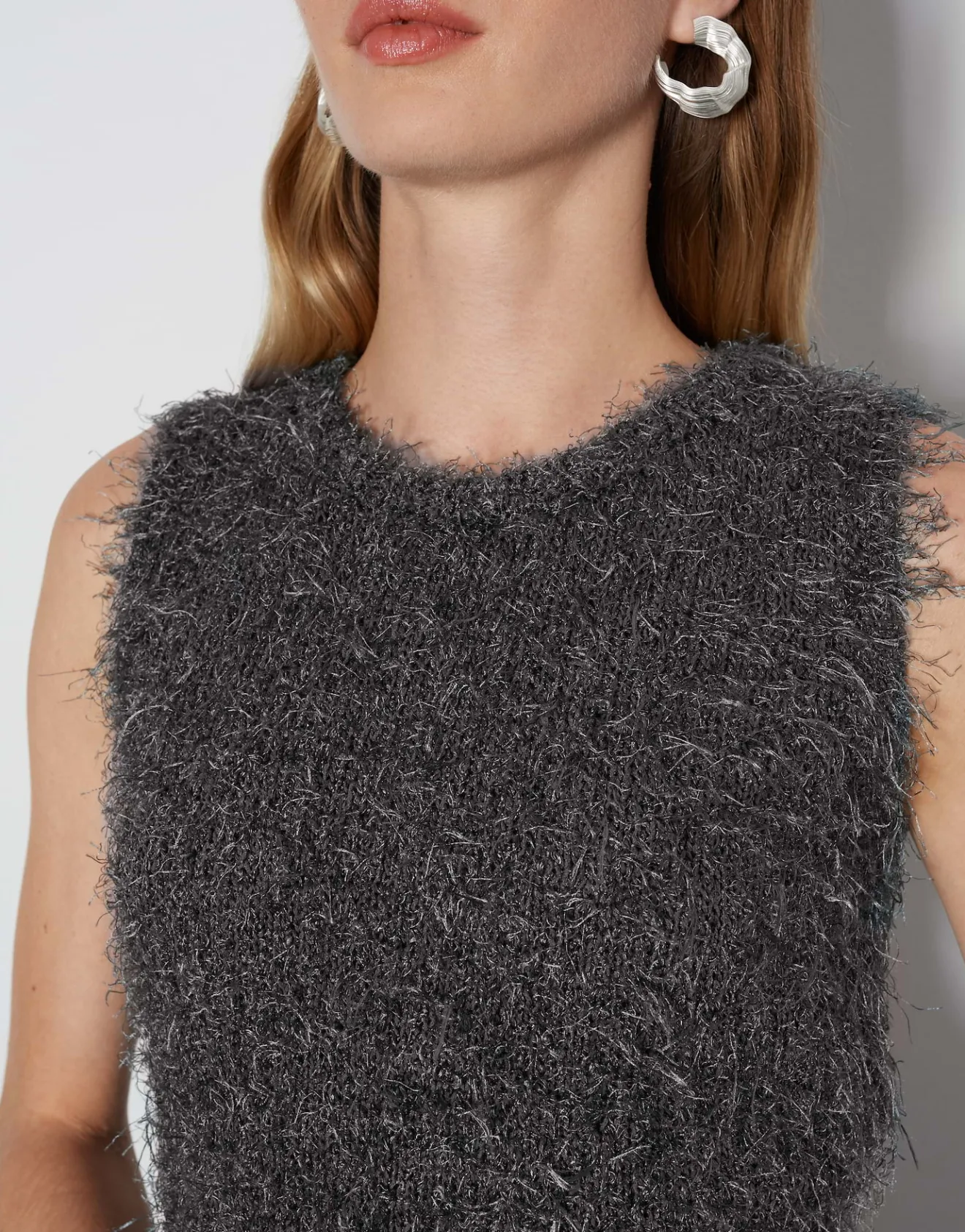 Flash Sale Flauschiges Stricktop TAULINI Regular mit Schimmer Effekt Strick