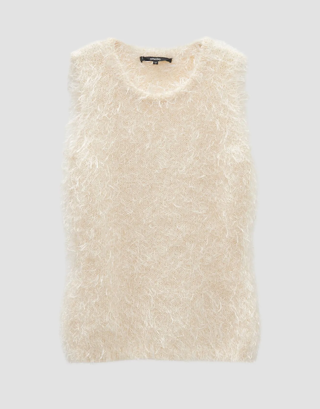 Discount Flauschiges Stricktop TAULINI Regular mit Schimmer Effekt Strick