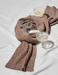 Sale Gerippter Schal AVIEBRA aus weichem Chenille Accessoires