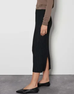 Fashion Gerippter Strickrock OTIZZI Slim mit elastischem Gummibund Strick|Röcke