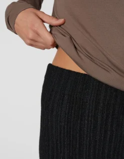 Fashion Gerippter Strickrock OTIZZI Slim mit elastischem Gummibund Strick|Röcke