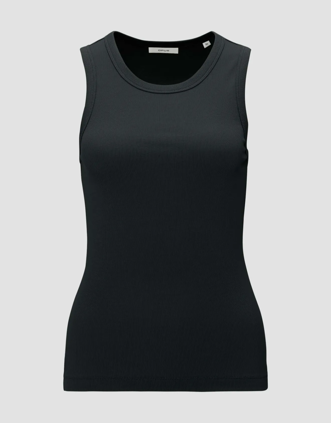 Sale Geripptes Tanktop ILESSO Slim aus BCI Cotton Mix Basics