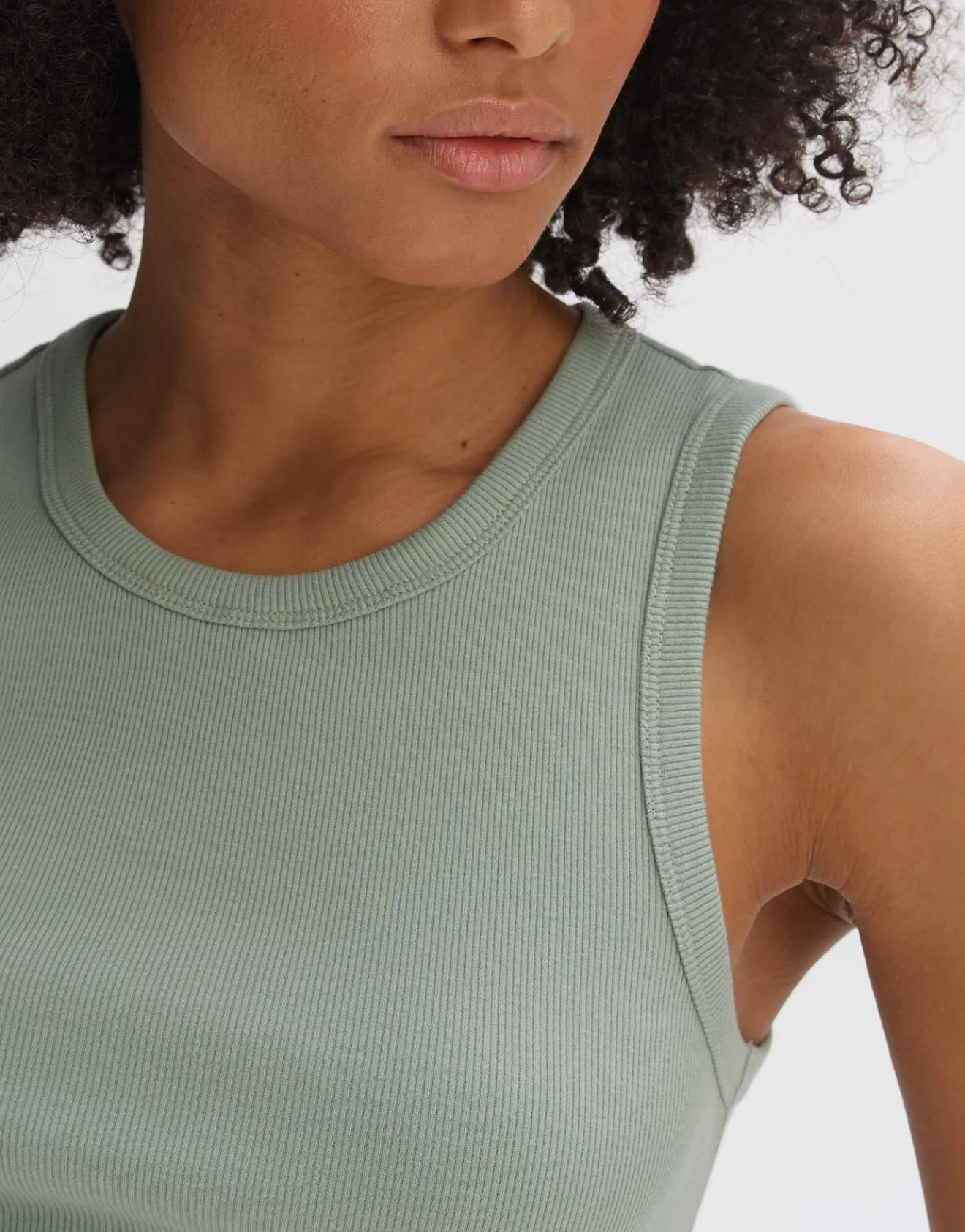 Sale Geripptes Tanktop ILESSO Slim aus BCI Cotton Mix Basics