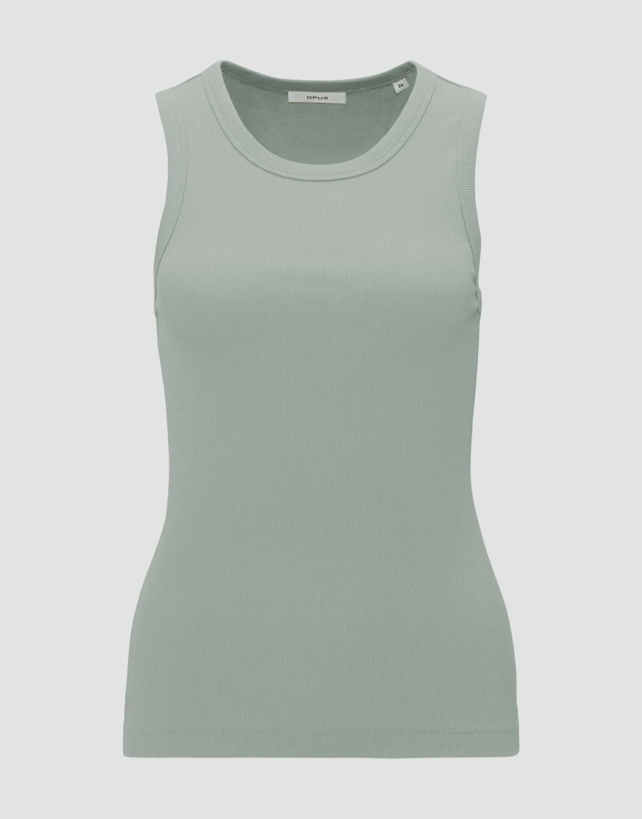 Sale Geripptes Tanktop ILESSO Slim aus BCI Cotton Mix Basics