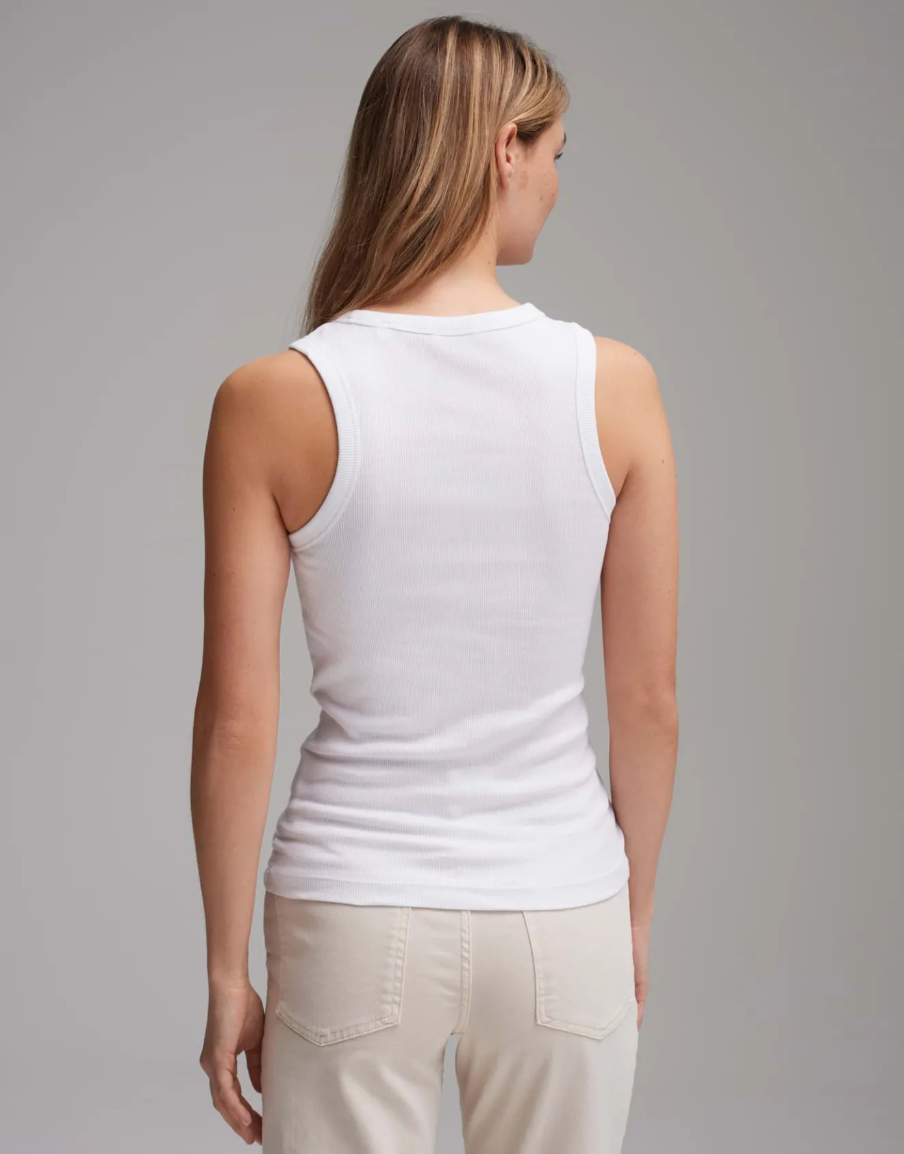 Cheap Geripptes Tanktop ILESSO Slim aus BCI Cotton Mix Basics|Shirts